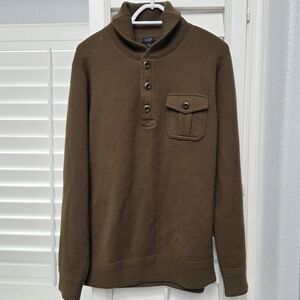 J. Crew‎ Men's Turtleneck Sweater in Olive